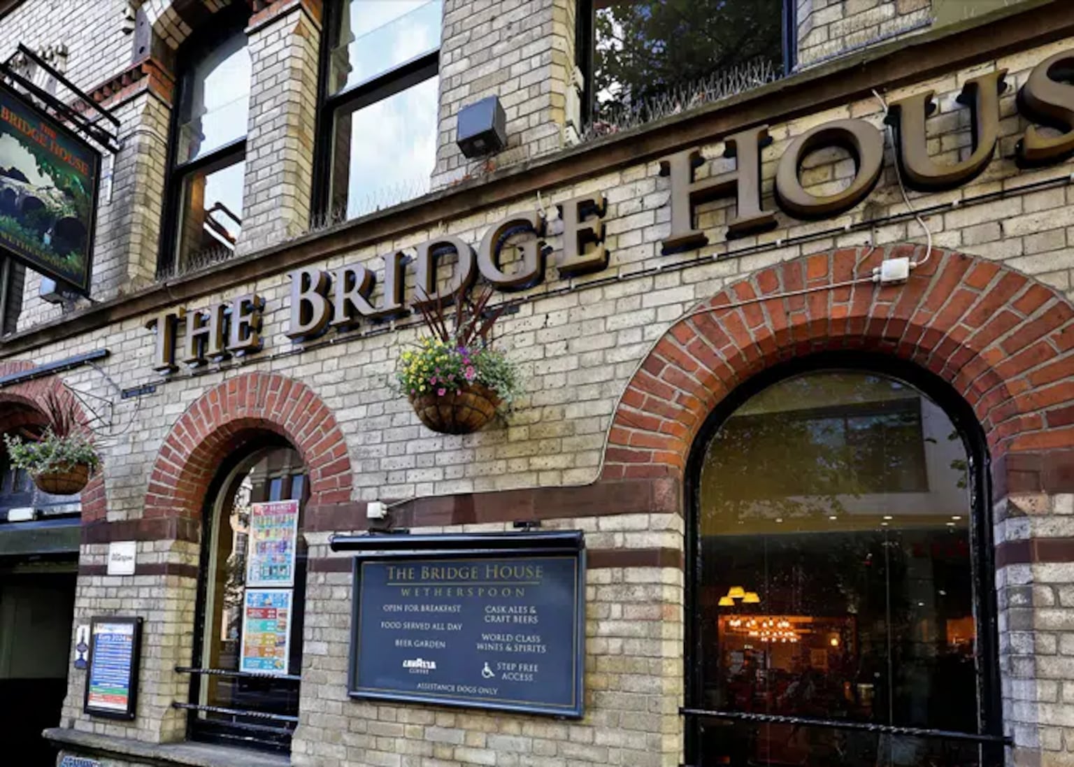 Wetherspoon’s only Belfast pub, The Bridge House on Bedford Street.