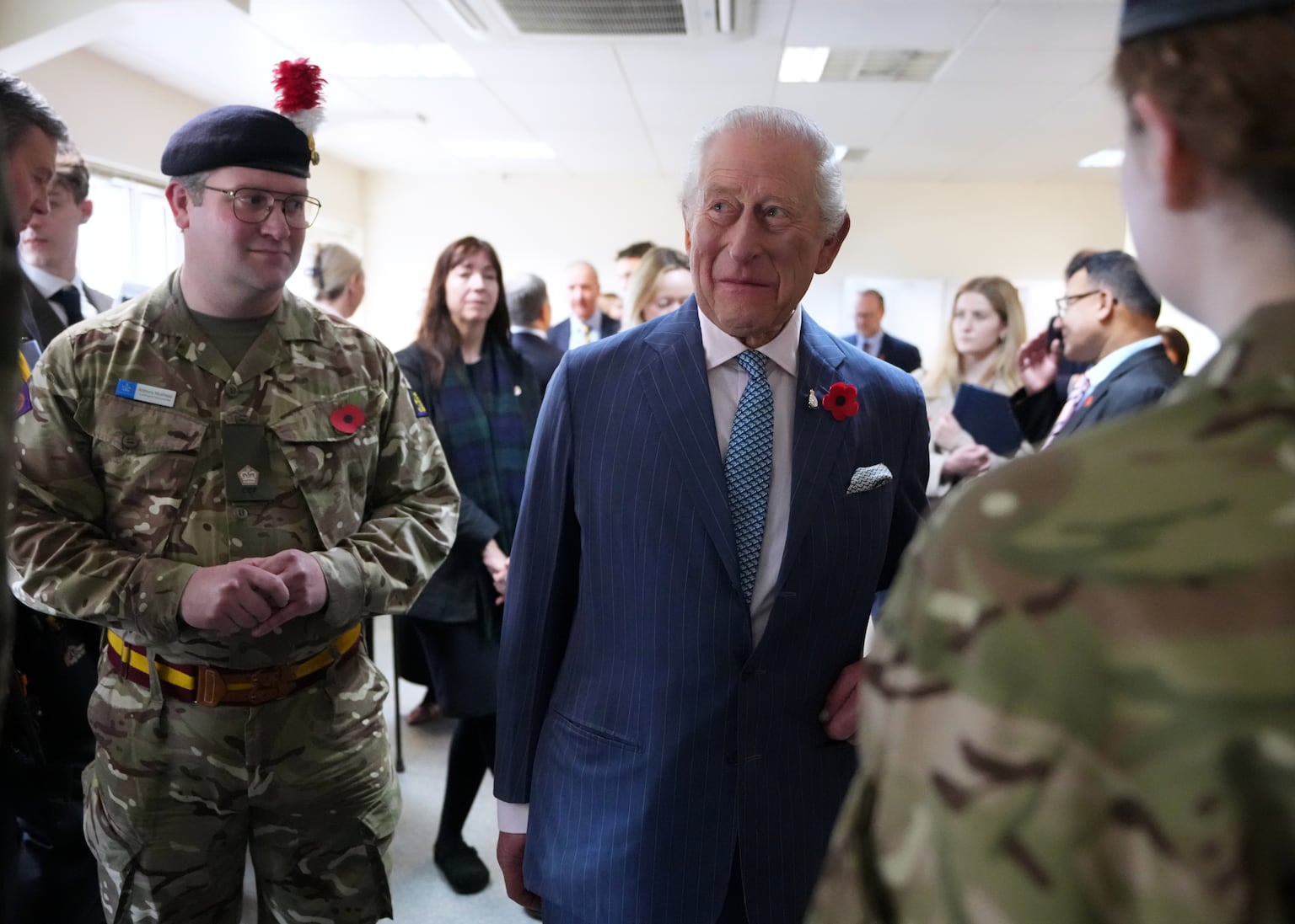 Charles meets armed forces veterans at tailored healthcare programme