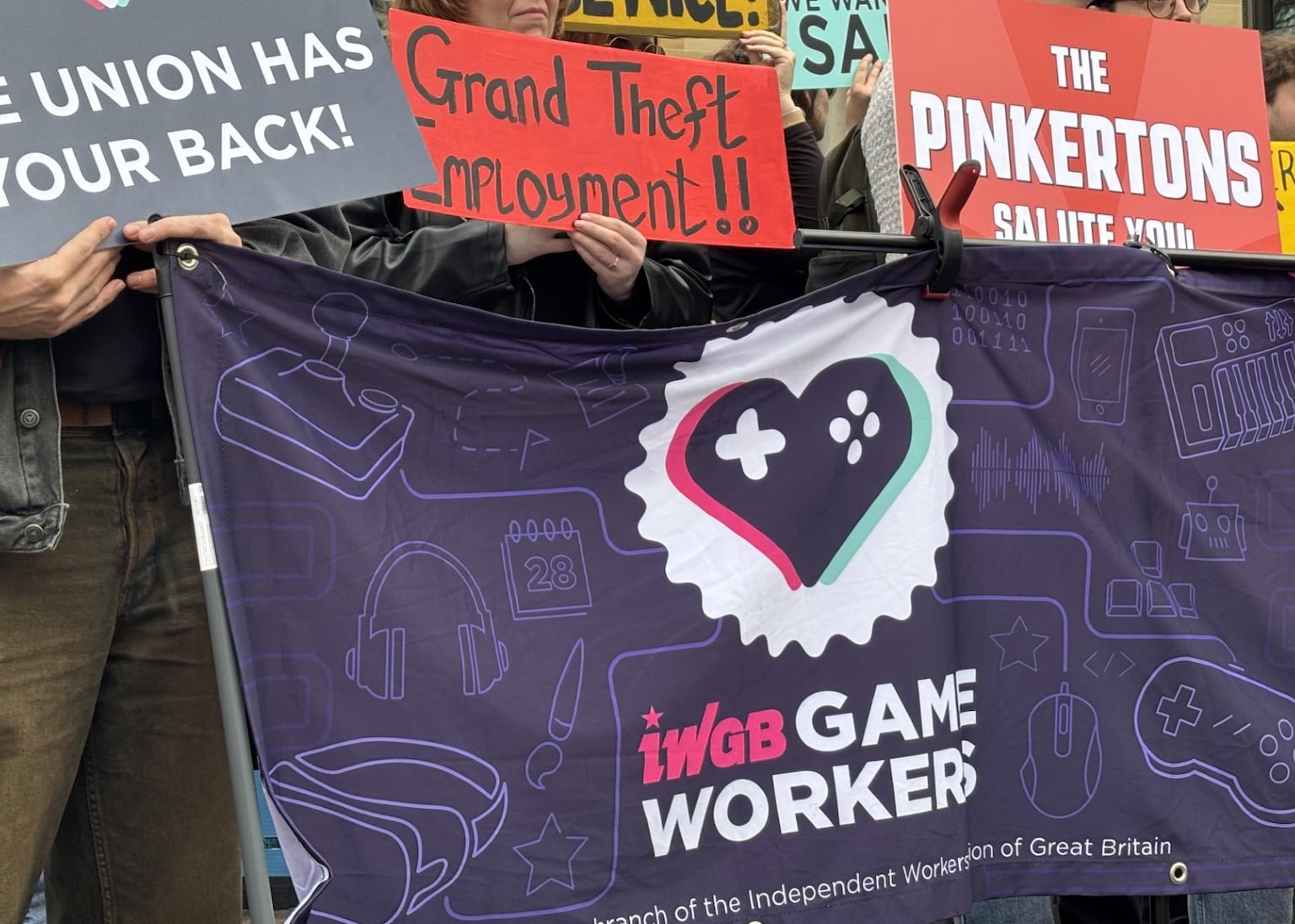 Dozens join rally calling for Rockstar Games to reinstate sacked workers