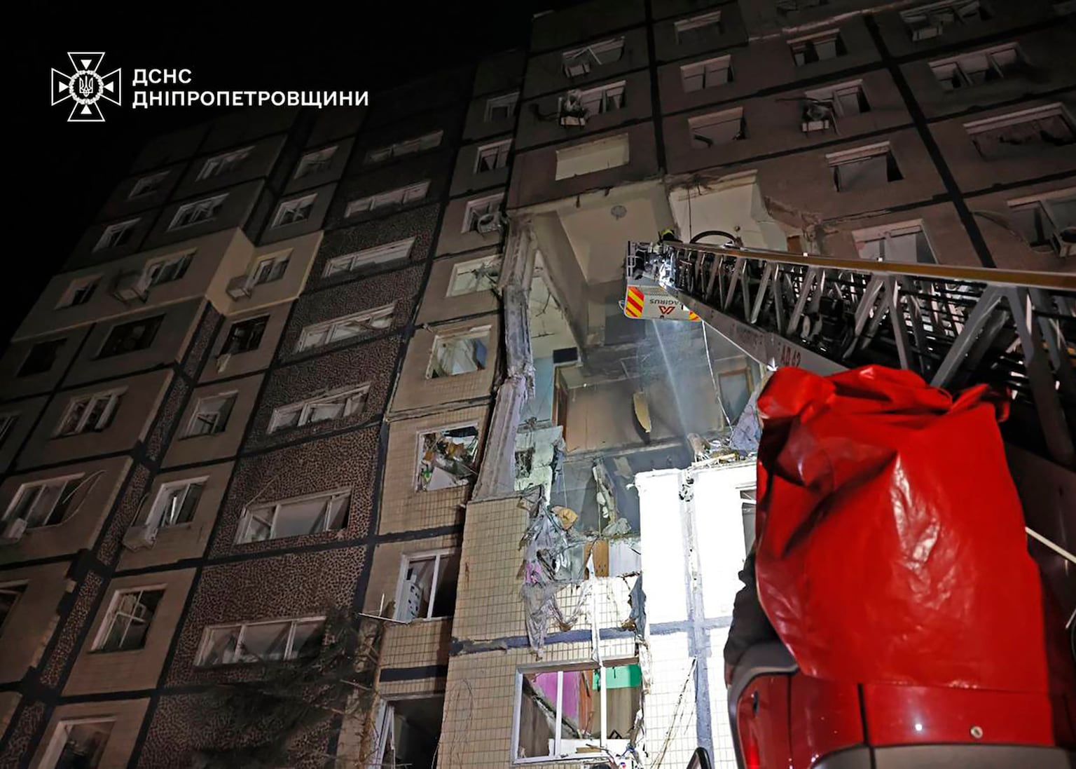 Russian drone strike on Ukraine tower block kills three