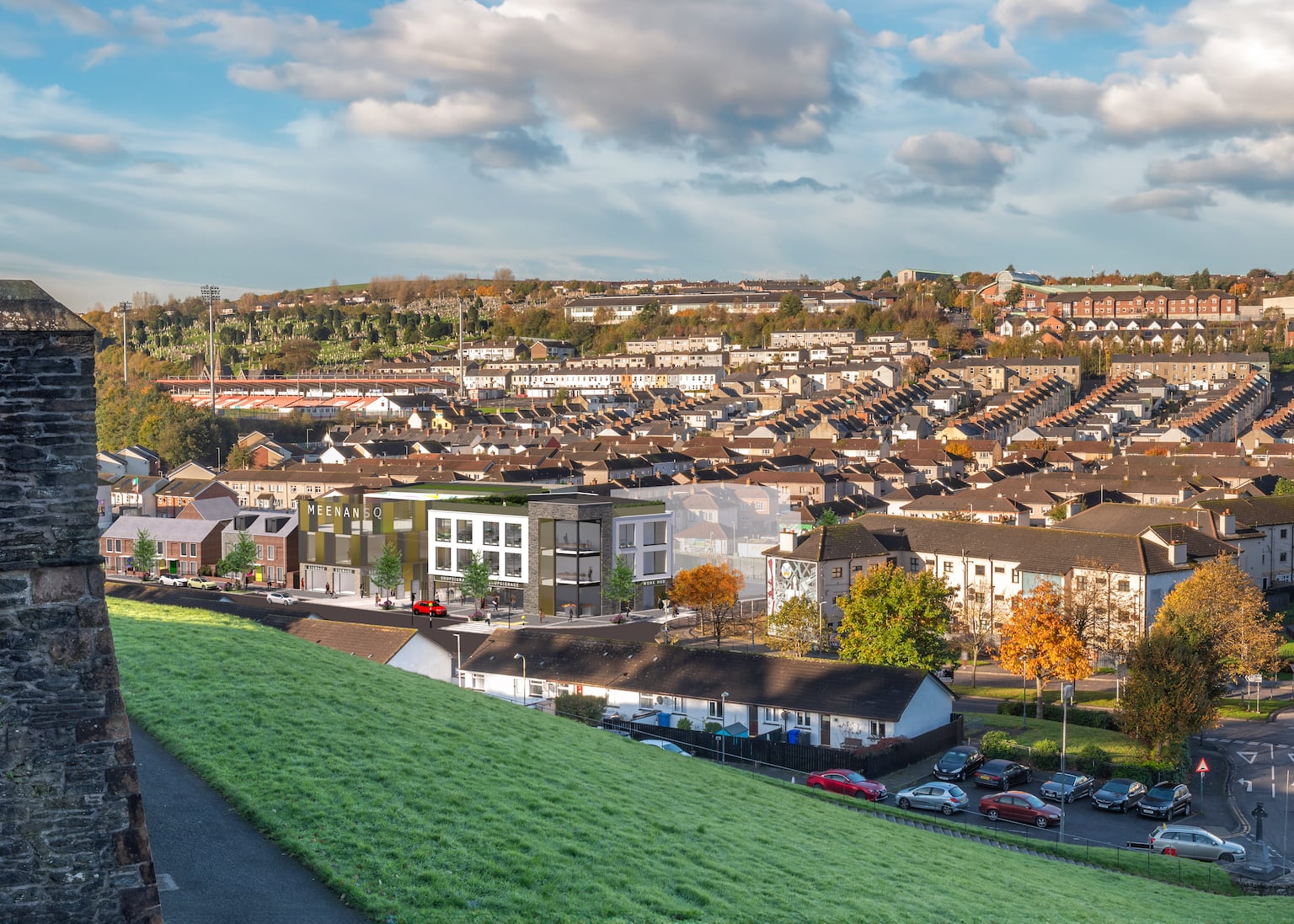 Meenan Square: £12m redevelopment at site of controversial bonfire gets green light