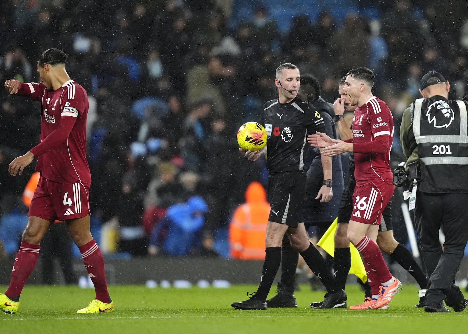 Liverpool complain to PGMOL about Virgil van Dijk’s disallowed goal at Man City