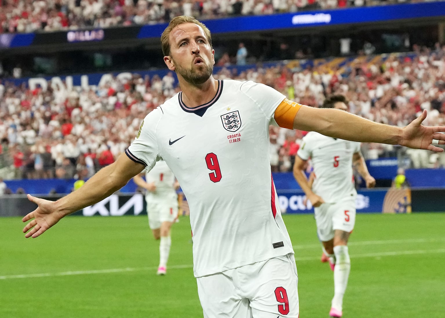 Harry Kane equals Gary Lineker’s England World Cup scoring record