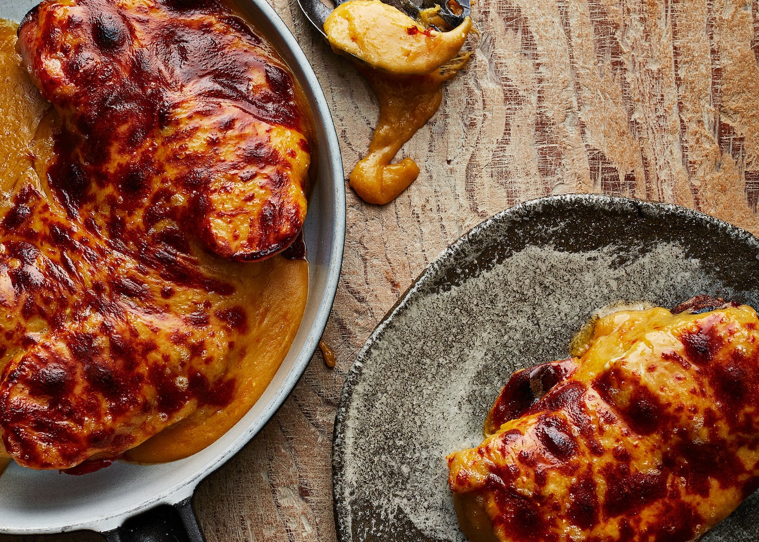 James Martin’s Welsh rarebit with bacon and chutney