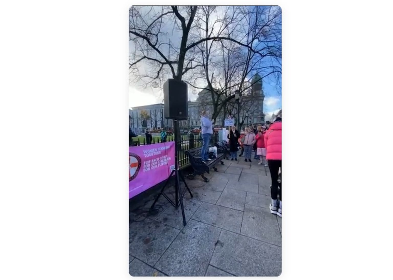 Watch: Speaker at anti-migrant protest in Belfast chants ‘F**k Islam’