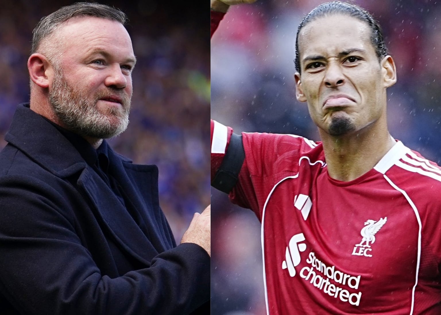 ‘Focus on your game’ – Wayne Rooney keeps up Virgil van Dijk criticism