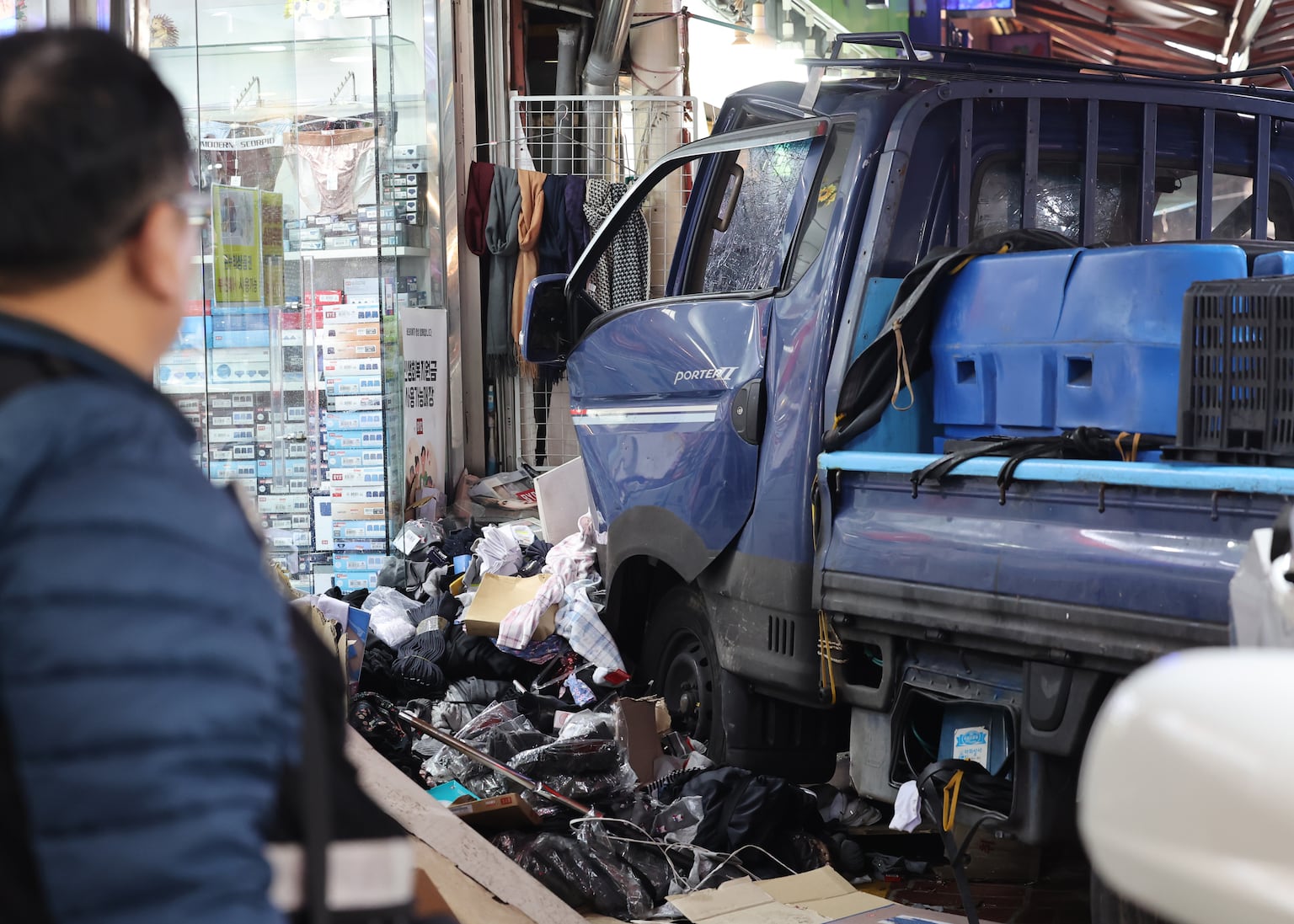 Two killed after truck ploughs into South Korea market