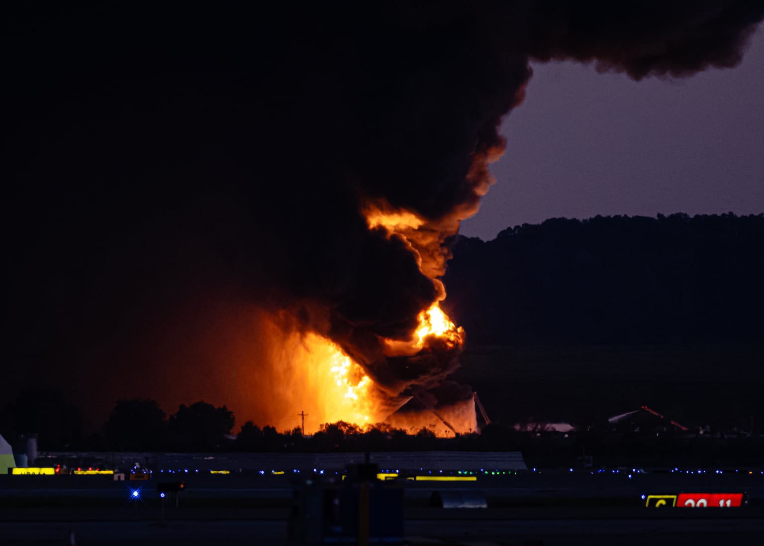 Massive fireball erupts as UPS plane crashes at airport, leaving seven dead