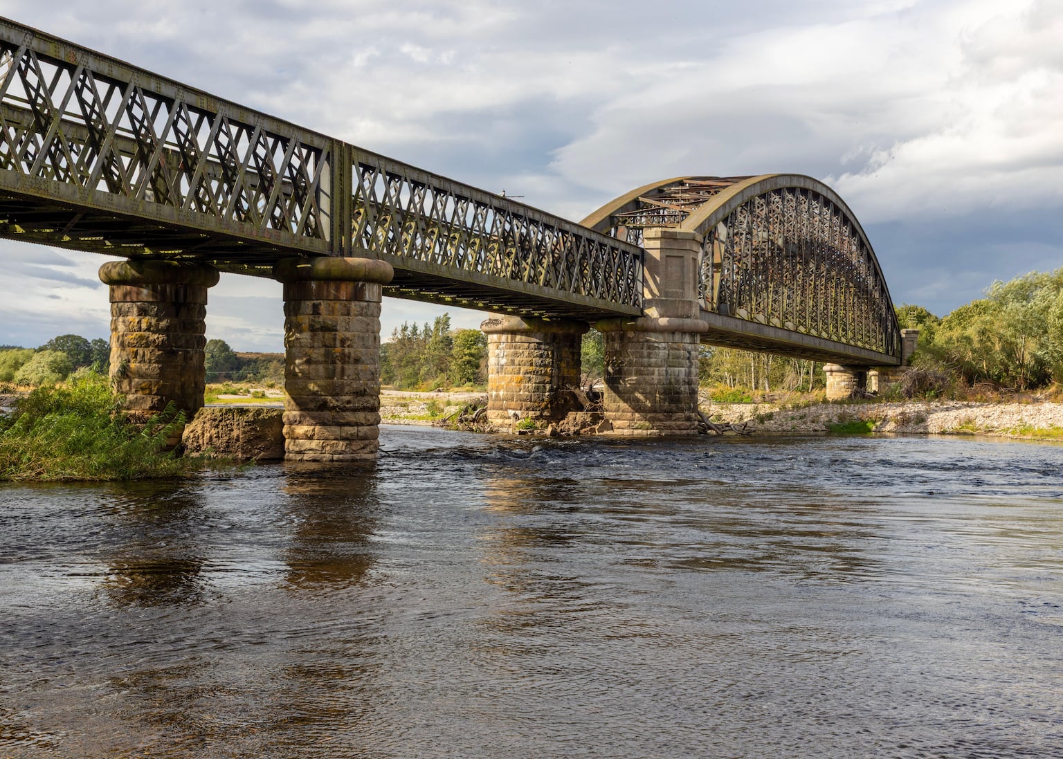 Historic Spey Viaduct collapses into river