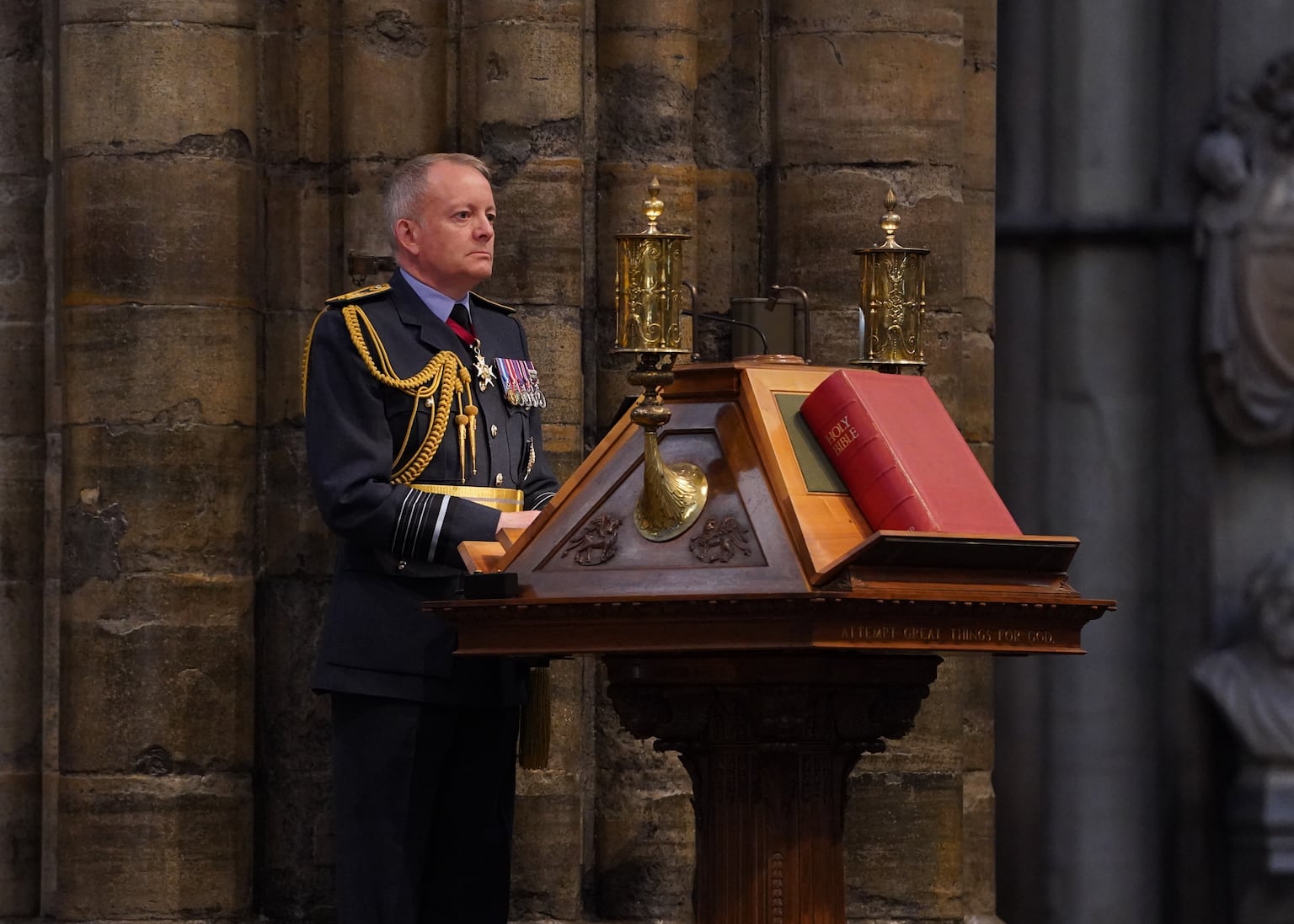 Armed forces head says UK security ‘not responsibility of military alone’