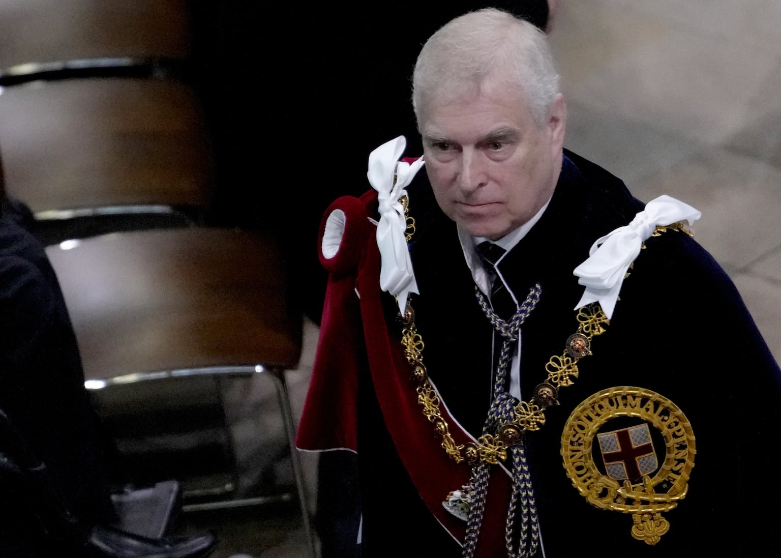 King formally removes Andrew’s prince title and HRH style