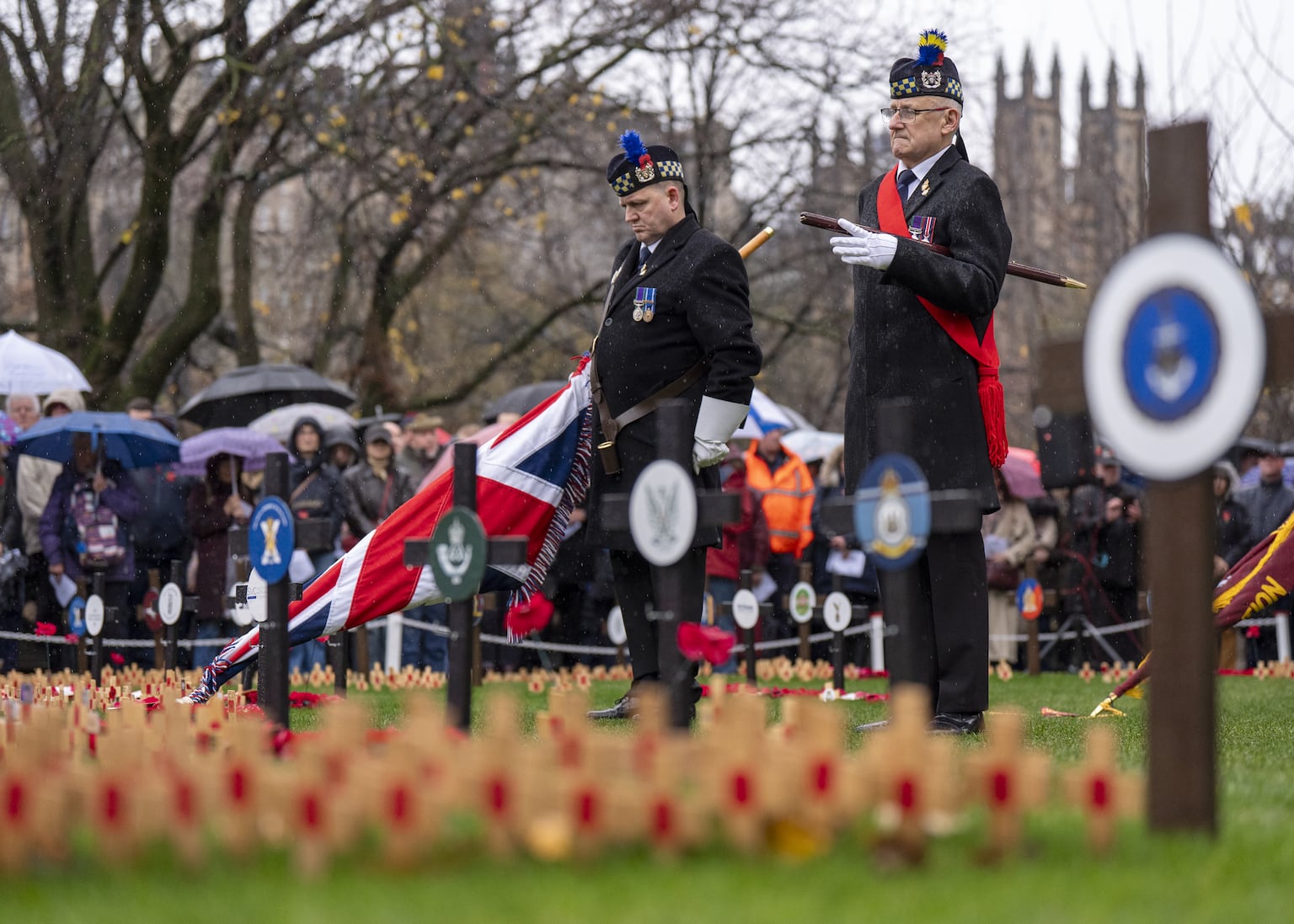 Hundreds gather to mark Armistice Day in Edinburgh’s Garden of Remembrance